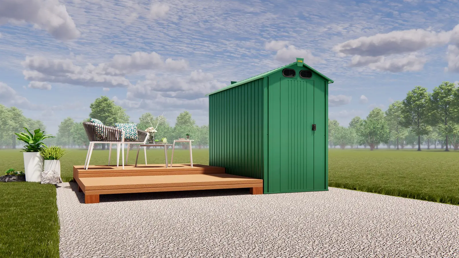 How Long Do Metal Sheds Last? 4 KingSuper series metal garden shed with Apex roof green 4x3ft 1