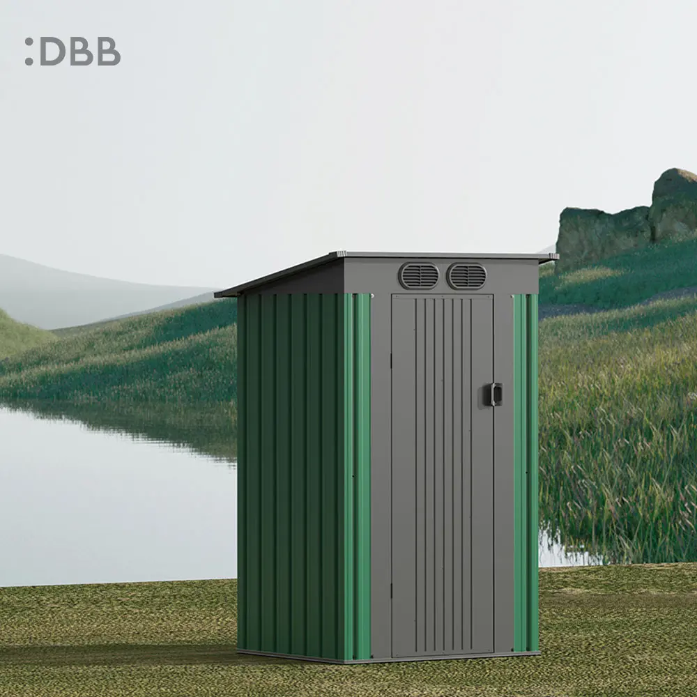 Metal Outdoor Storage Shed: A Cost-Effective Solution for Yard Storage 3 KingSuper series metal garden shed with Pent roof 4x3ft 15 1