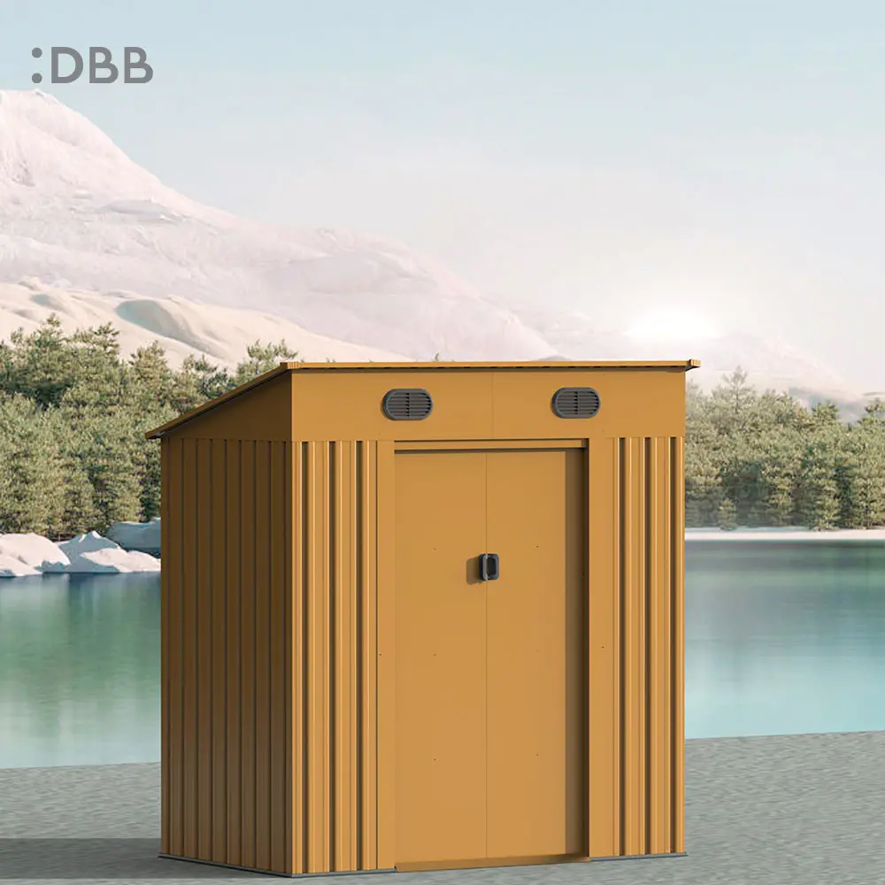 Are Metal Sheds Noisy When It Rains? 4 KingSuper series metal garden shed with Pent roof 6x4ft 20