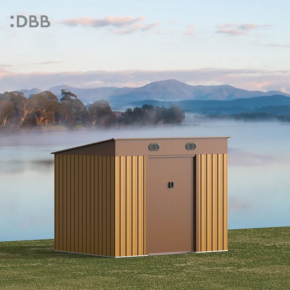 The Benefits of Using Galvanized Steel Plates as Storage Sheds 3 KingSuper series metal garden shed with Pent roof 8x6ft 2