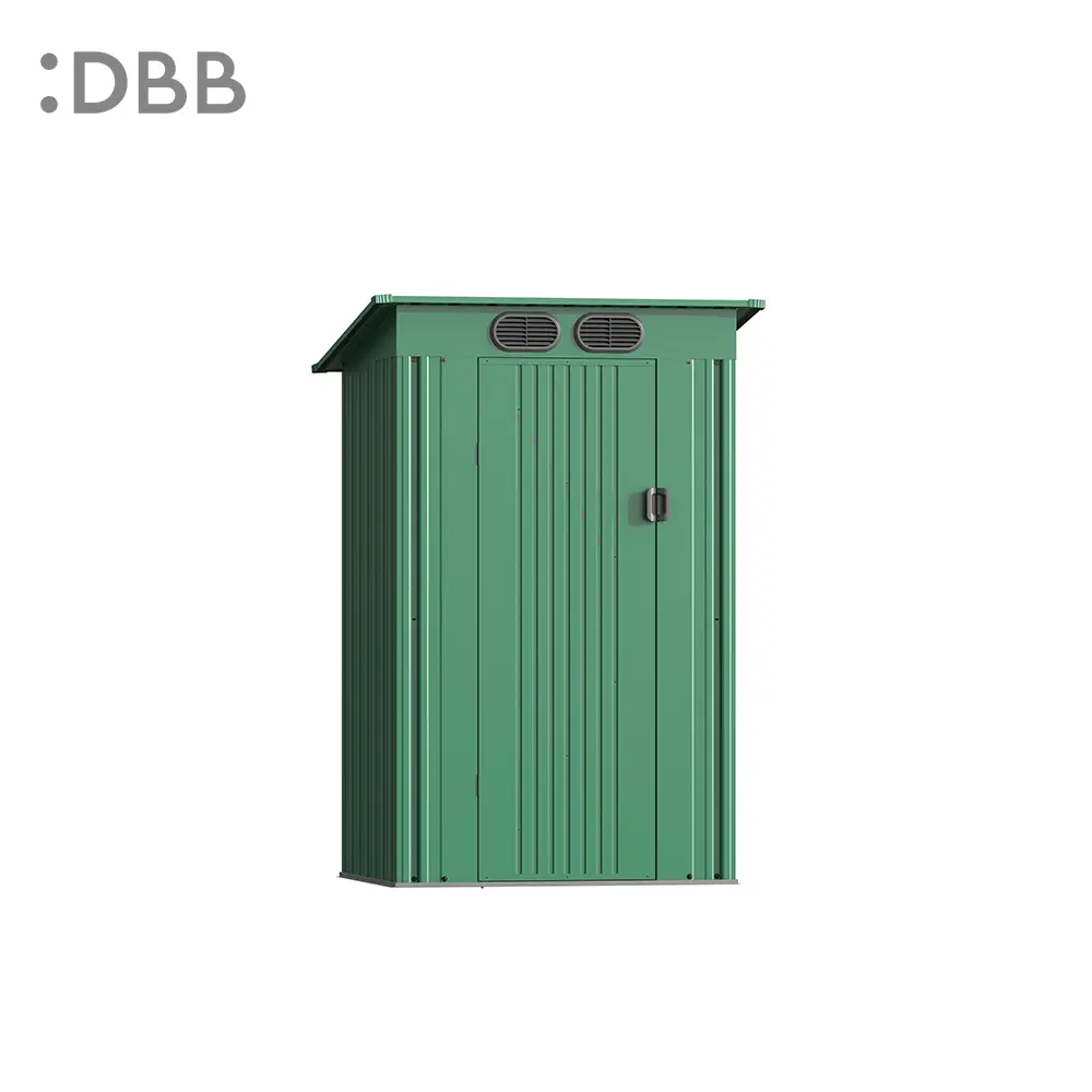 Metal Outdoor Storage Shed: A Guide to Maintenance and Safety 3 KingSuper series metal garden shed with Pent roof green 4x3ft 2