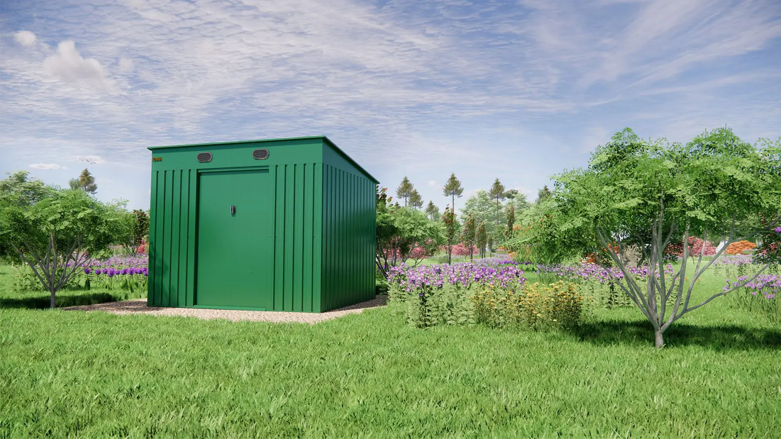 Why does gardening make you happy? 2 KingSuper series metal garden shed with Pent roof green 8x6ft 1