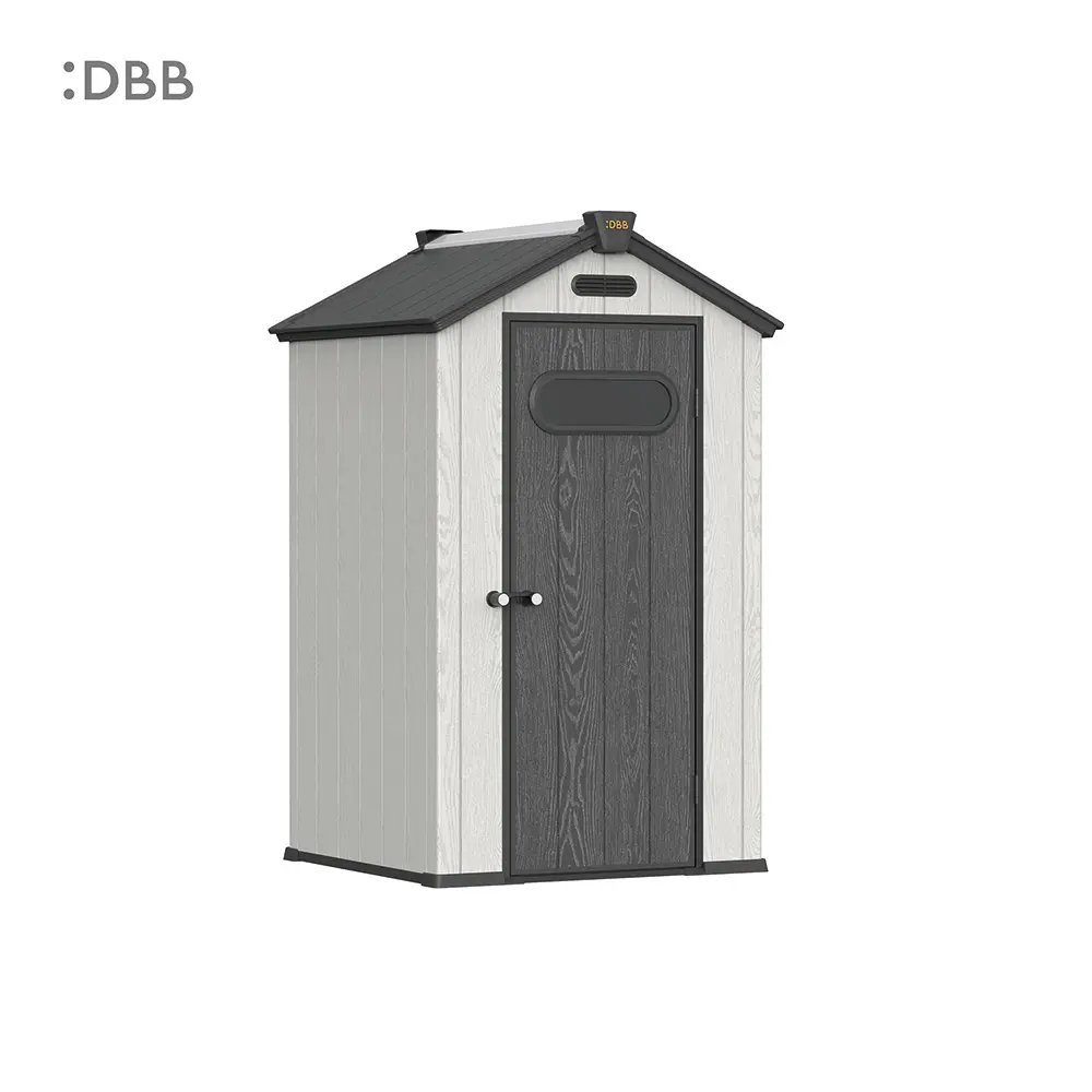 How Long Do Plastic Sheds Last? 2 Kingcenter series Intelligent Plastic Sheds with Gable roof Stardust 4x4ft 1