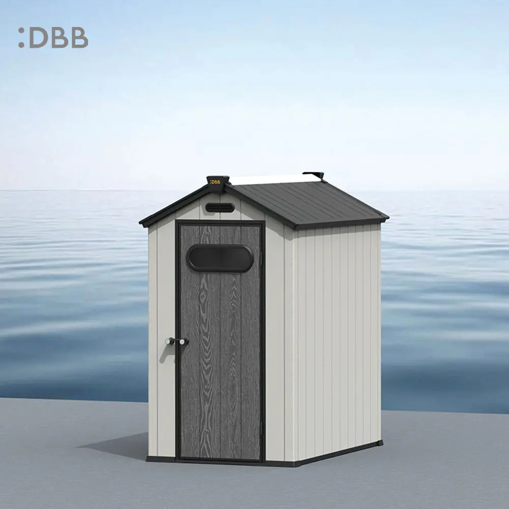 What are the advantages and disadvantages of using concrete the foundation for a plastic storage shed? 3 Kingcenter series Intelligent Plastic Sheds with Gable roof Stardust 4x6ft 2 2