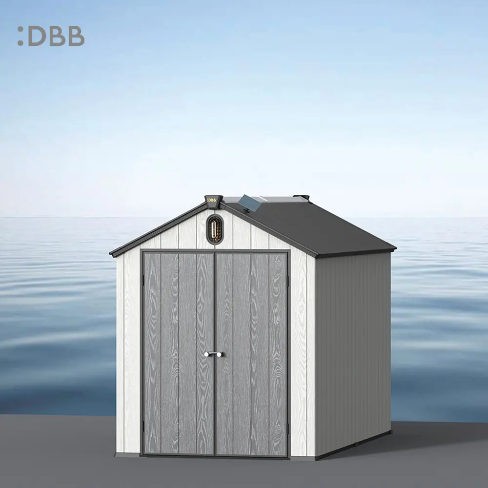 Metal vs Wood Shed 6 Kingcenter series Intelligent Plastic Sheds with Gable roof Stardust 6x10ft 4