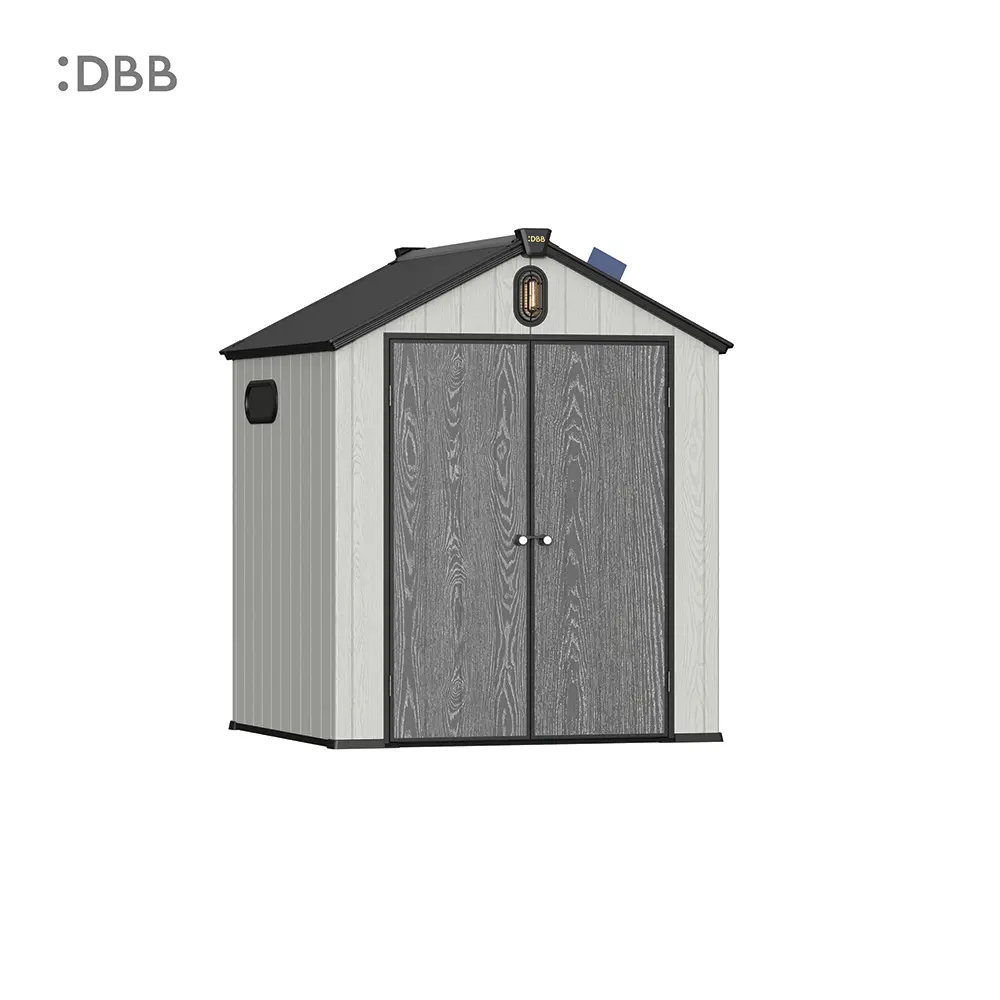Tips for Building a Plastic Shed 3 Kingcenter series Intelligent Plastic Sheds with Gable roof Stardust 6x6ft 3
