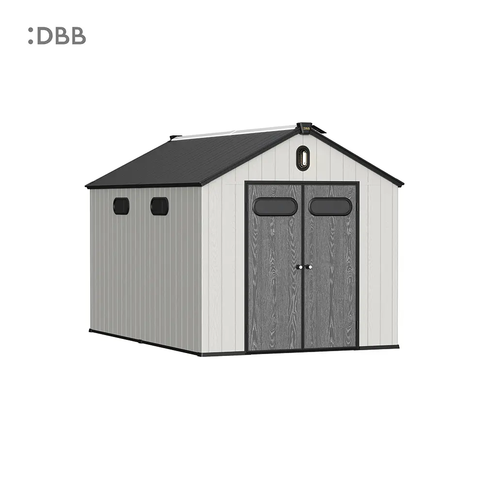 8 Reasons to Choose a Plastic Shed 2 Kingcenter series Intelligent Plastic Sheds with Gable roof Stardust 8x12ft 1