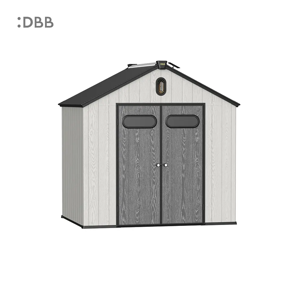 Why do you need a plastic storage shed: 6 practical reasons 4 Kingcenter series Intelligent Plastic Sheds with Gable roof Stardust 8x6ft 1