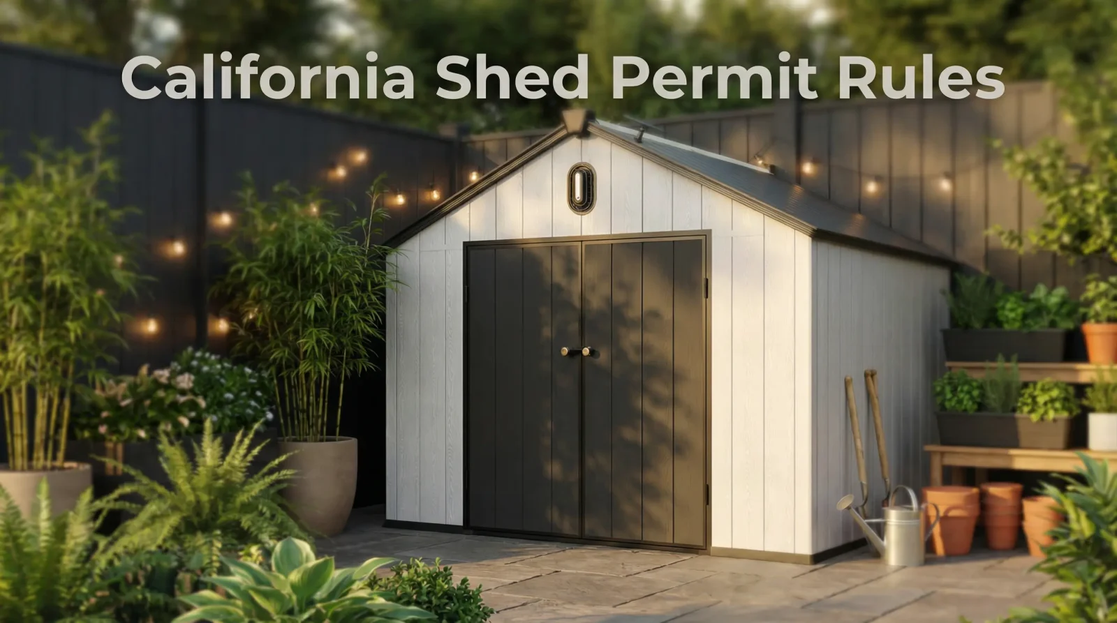 California Shed Permit Rules: What Size Shed Is Allowed Without a Permit? 3 shed permit