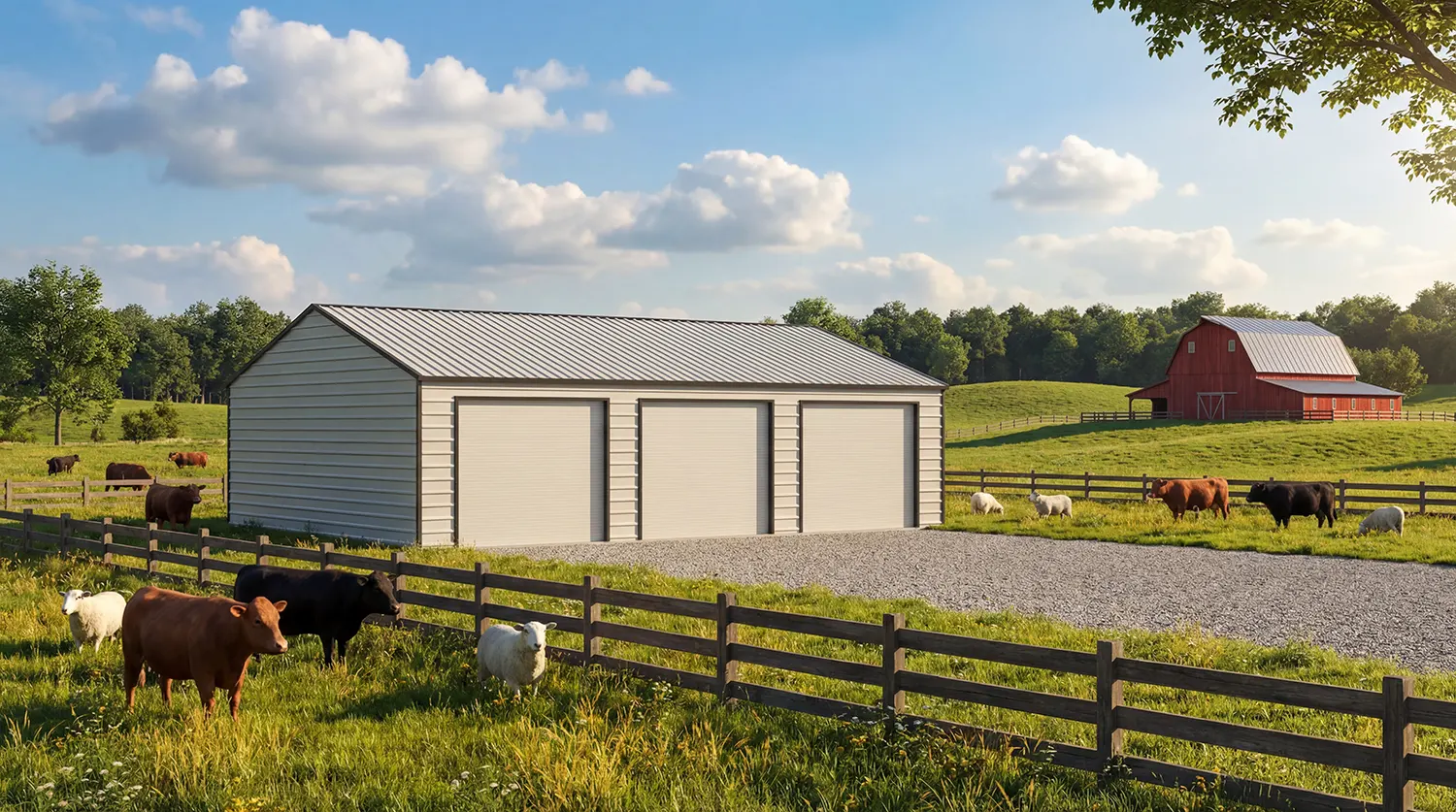 The Ultimate Guide to Large Metal Garages: Custom Designs, Costs, and Installation Tips for Your Dream Workshop 5 DBB-Spacious-Steel-Skeleton-Metal-Garage