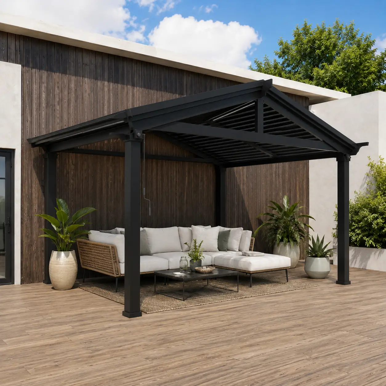 gable-roof-lean-to-pergola