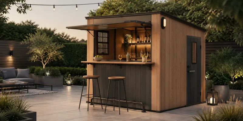 Resin Storage: Buy a Trendy Shed in Bulk for Retailing 4 outdoor-entertaining-bar-shed