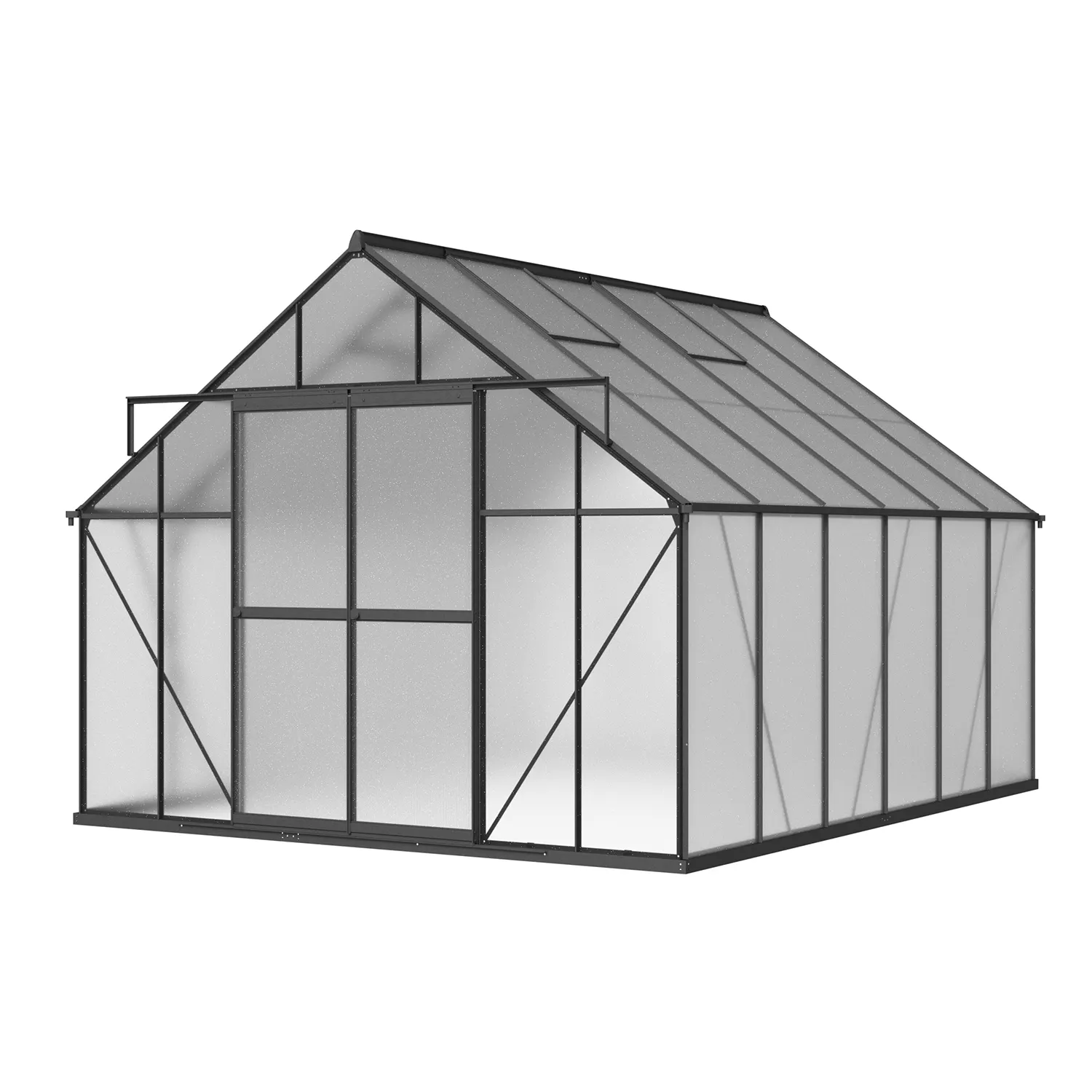 10 x 12 ft Aluminium Gable Roof Greenhouse | L Series 3 10x12-ft-aluminium-gable-roof-greenhouse-l-series-product-3