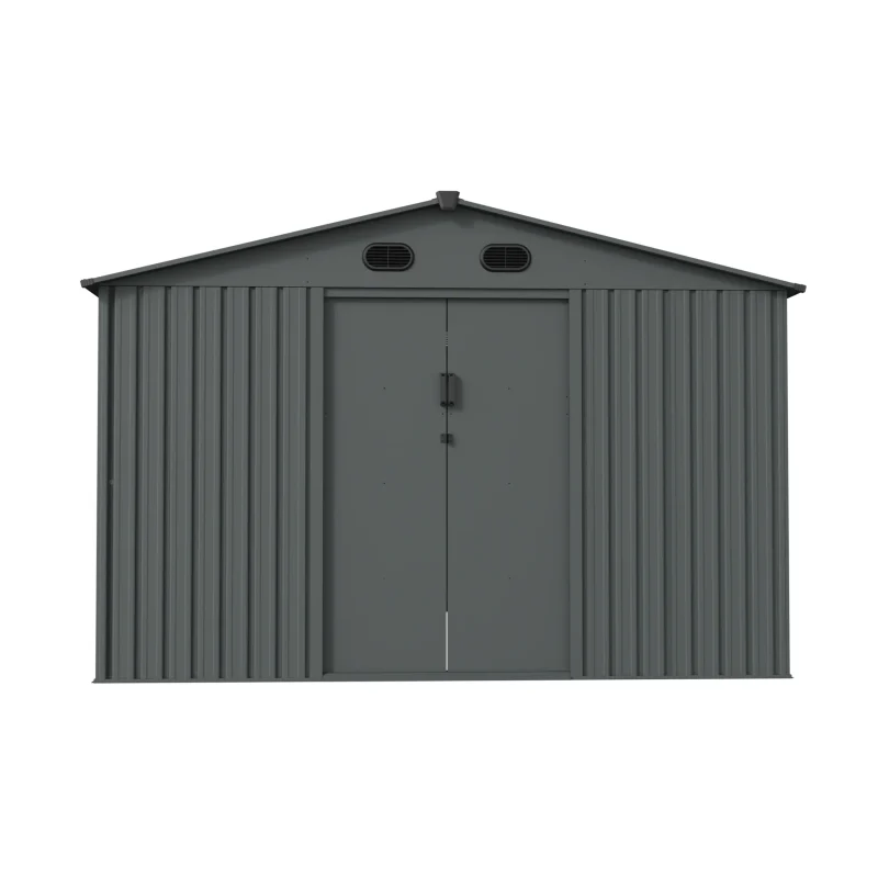 10 x 12 ft Gable Roof Metal Storage Shed | KS 6 10x12-ft-gable-roof-metal-storage-shed-ks-product-1