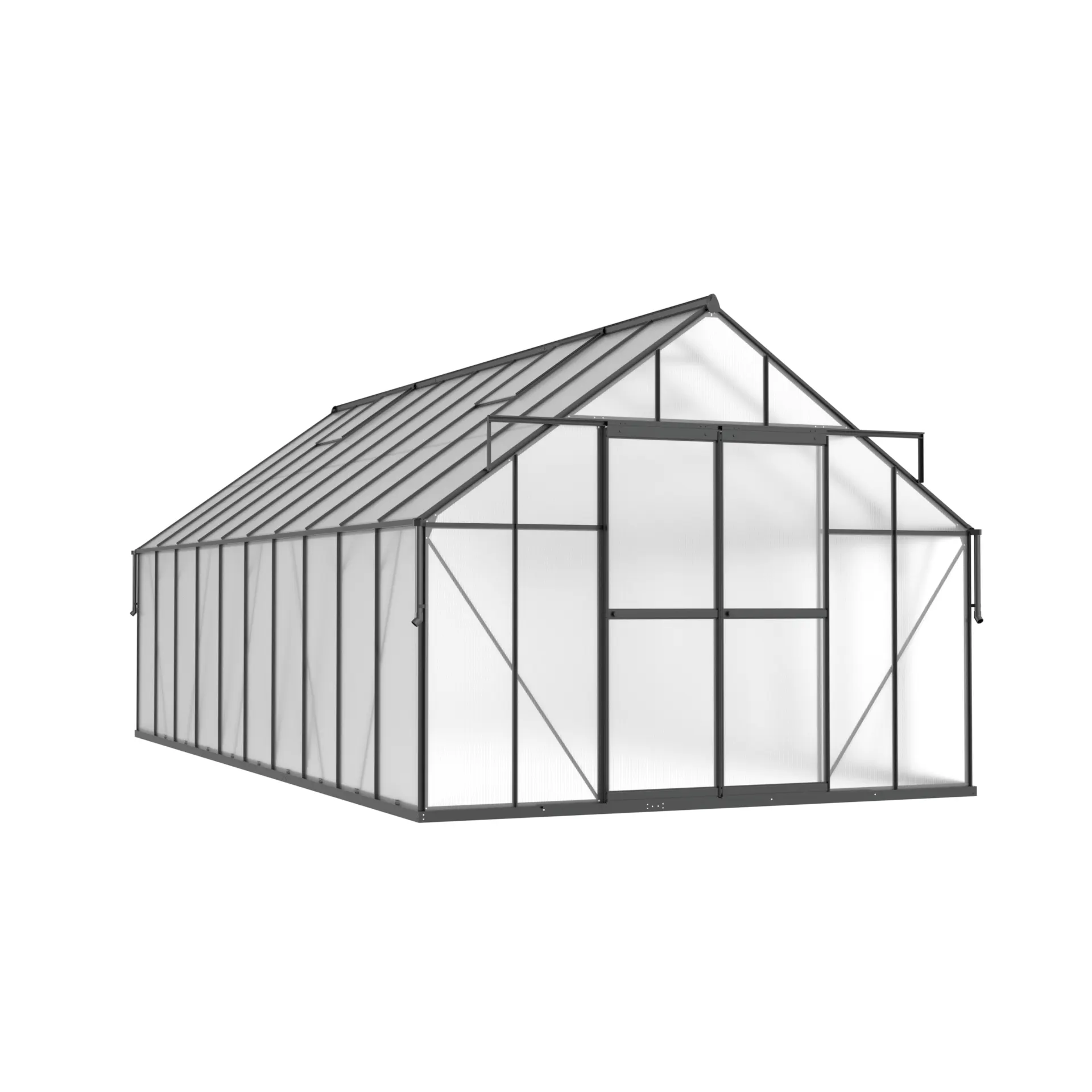 10 x 20 ft Aluminium Gable Roof Greenhouse | L Series 1 10x20-ft-aluminium-gable-roof-greenhouse-l-series-product-1