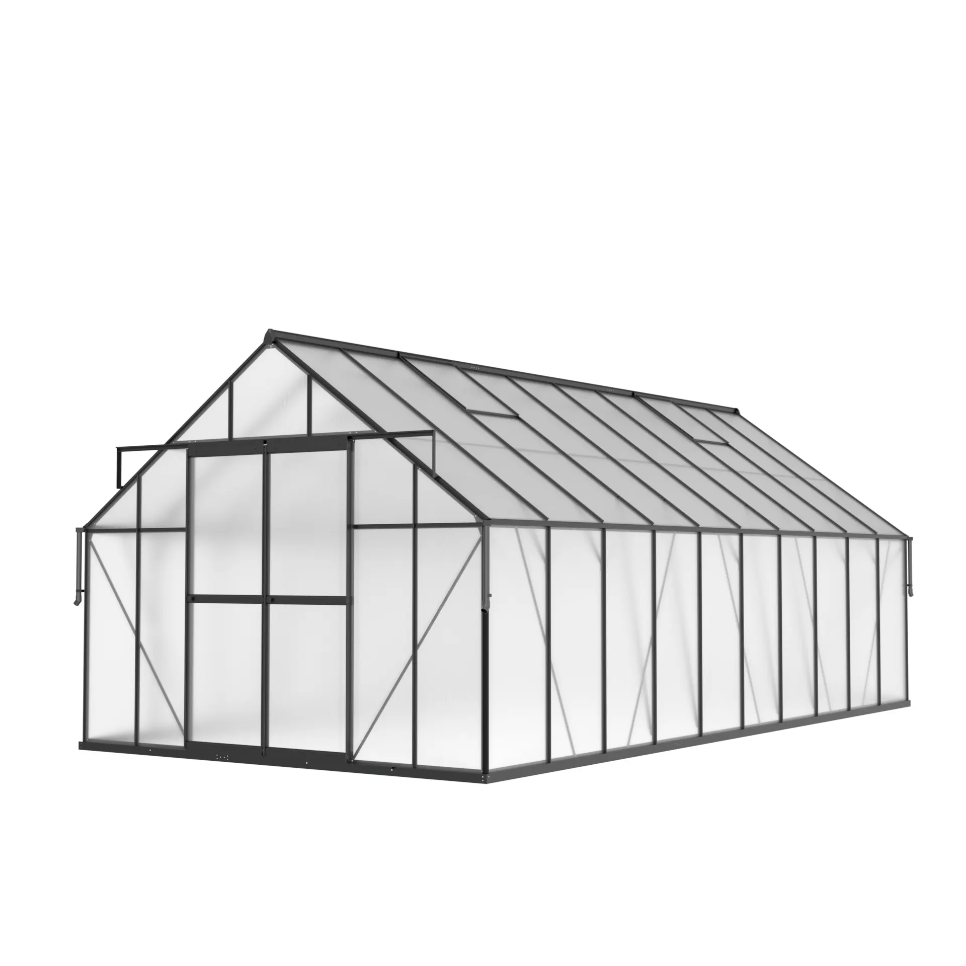 10 x 20 ft Aluminium Gable Roof Greenhouse | L Series 2 10x20-ft-aluminium-gable-roof-greenhouse-l-series-product-2