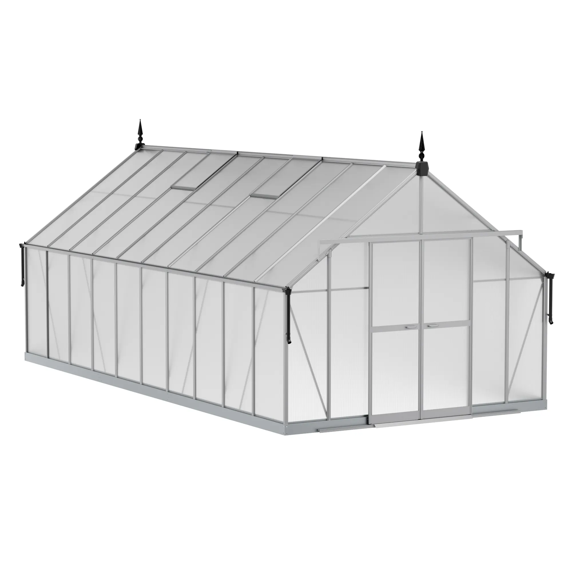 10 x 20 ft Aluminium Victorian Greenhouse with Polycarbonate Panels | S Series 3 10x20-ft-aluminium-victorian-greenhouse-with-polycarbonate-panels-s-series-product-3