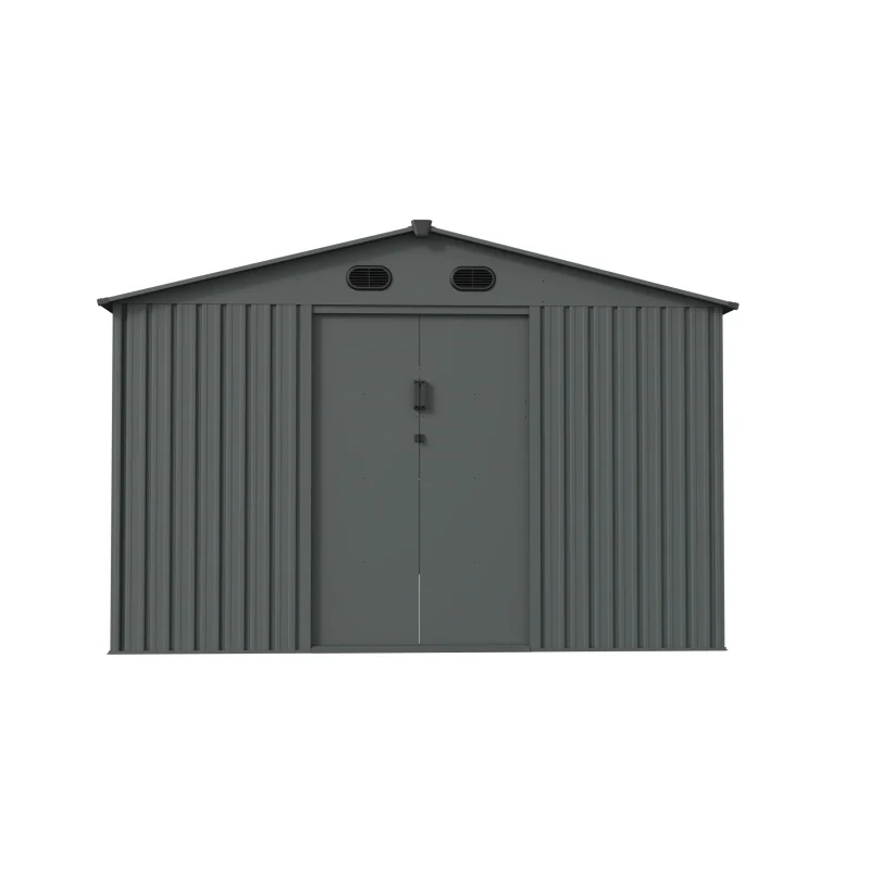 10 x 20 ft Gable Roof Metal Storage Shed | KS 1 10x20-ft-gable-roof-metal-storage-shed-ks-product-1-scaled