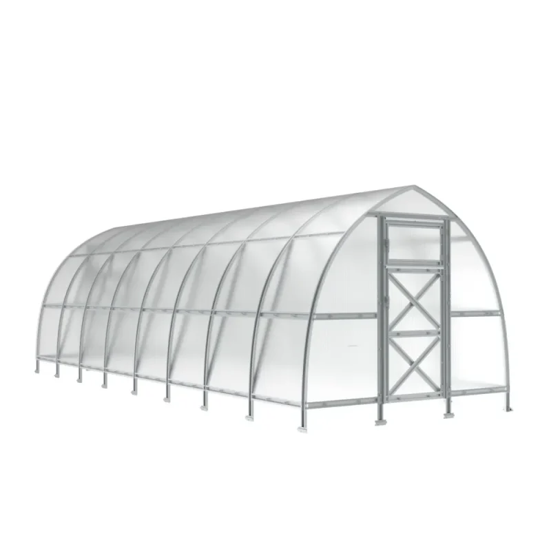 10 x 26 ft Steel Gothic Arch Roof Greenhouse 3 10x26-ft-steel-pointed-arch-roof-greenhouse-product-1