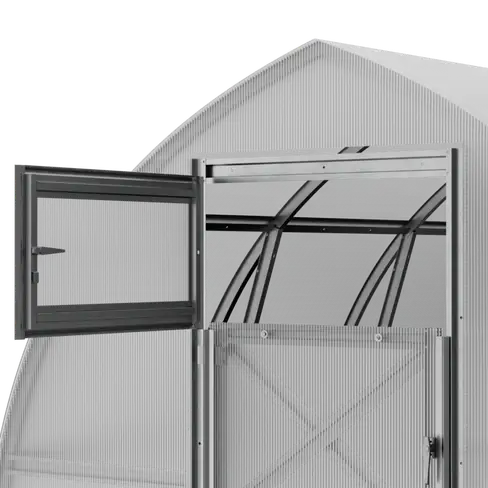 10x40-ft-steel-pointed-arch-roof-greenhouse-detail-2