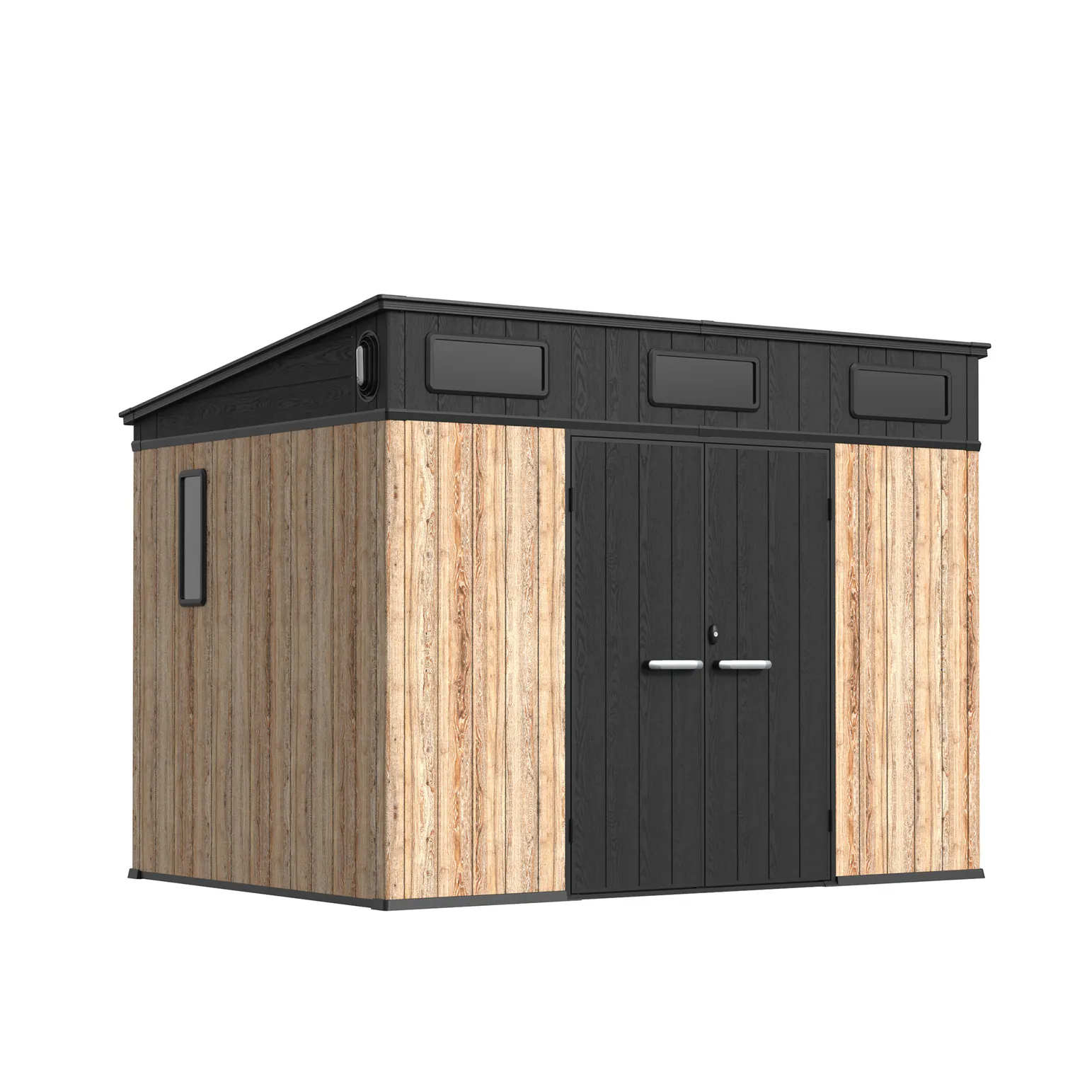 10 x 7 ft Pent Roof Resin Storage Shed | KC2 1 10x7-ft-pent-roof-resin-storage-shed-kc2-product-10