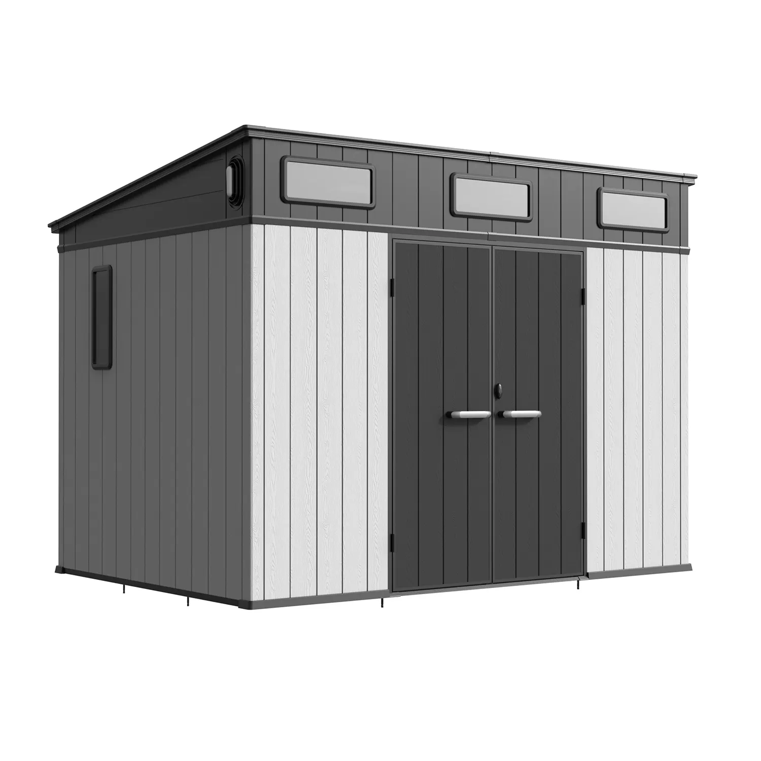 10 x 7 ft Pent Roof Resin Storage Shed | KC2 5 10x7-ft-pent-roof-resin-storage-shed-kc2-product-6
