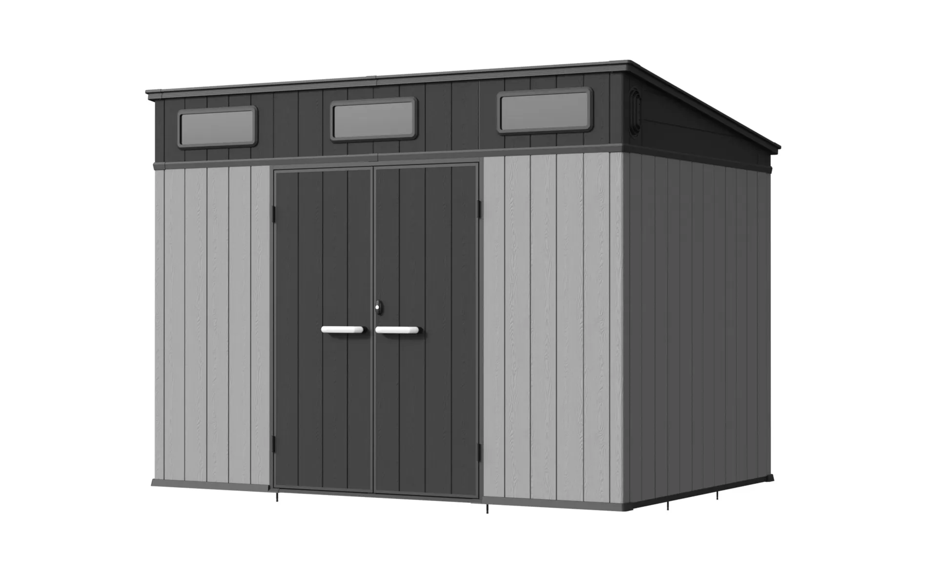 10 x 7 ft Pent Roof Resin Storage Shed | KC2 7 10x7-ft-pent-roof-resin-storage-shed-kc2-product-8