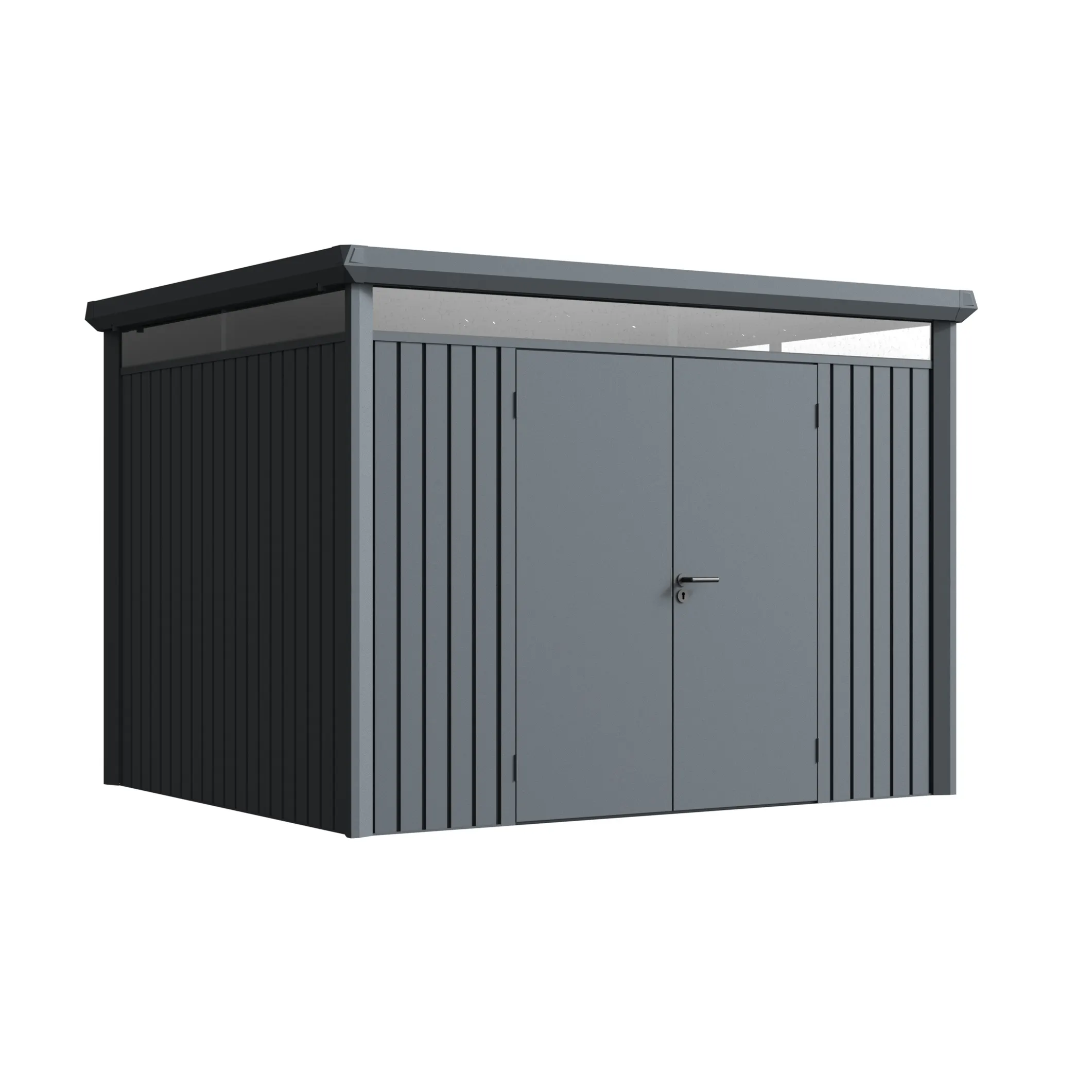 10 x 8 ft Flat Roof Metal Storage Shed | Vertex 1 10x8-ft-flat-roof-metal-storage-shed-vertex-product-1