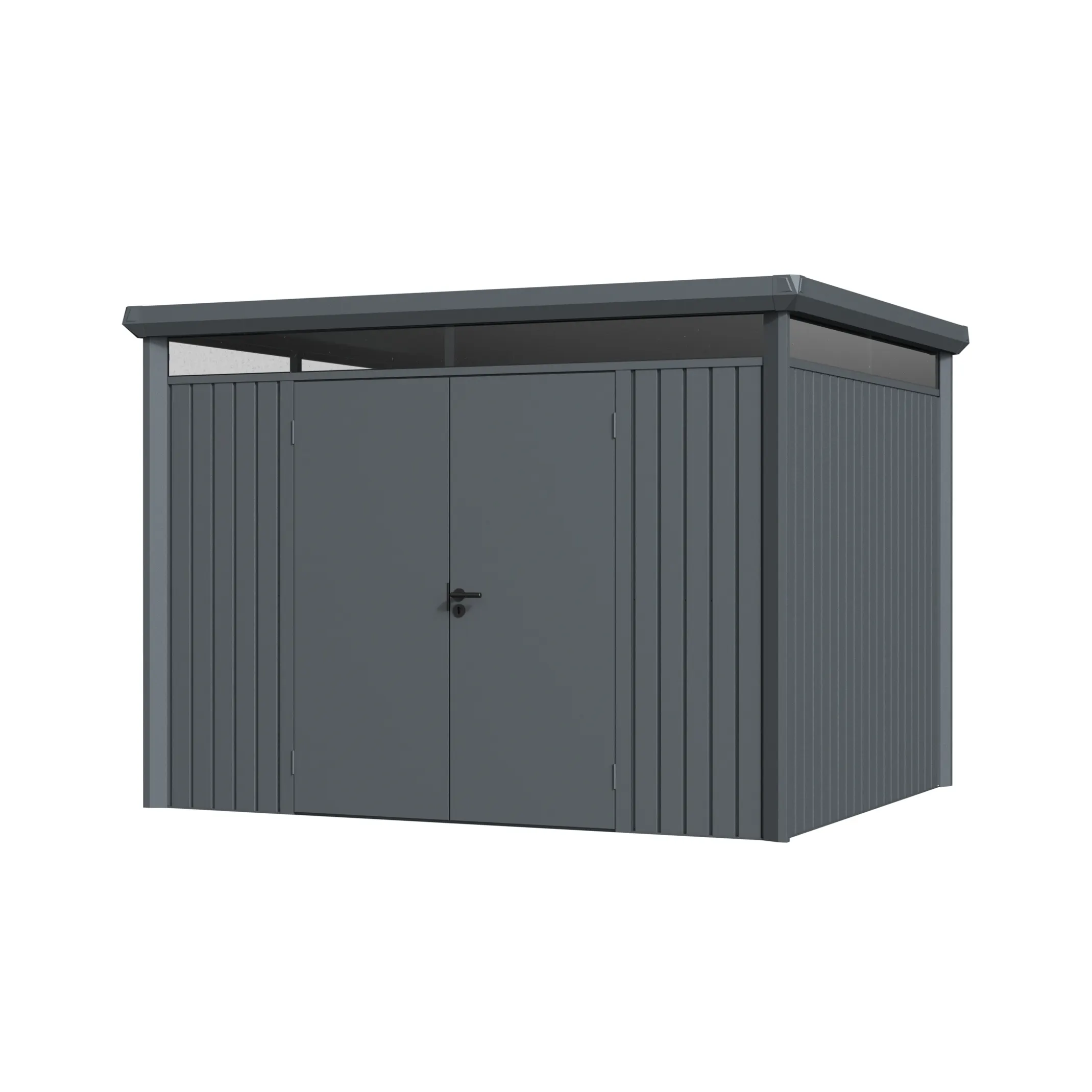 10 x 8 ft Flat Roof Metal Storage Shed | Vertex 2 10x8-ft-flat-roof-metal-storage-shed-vertex-product-2