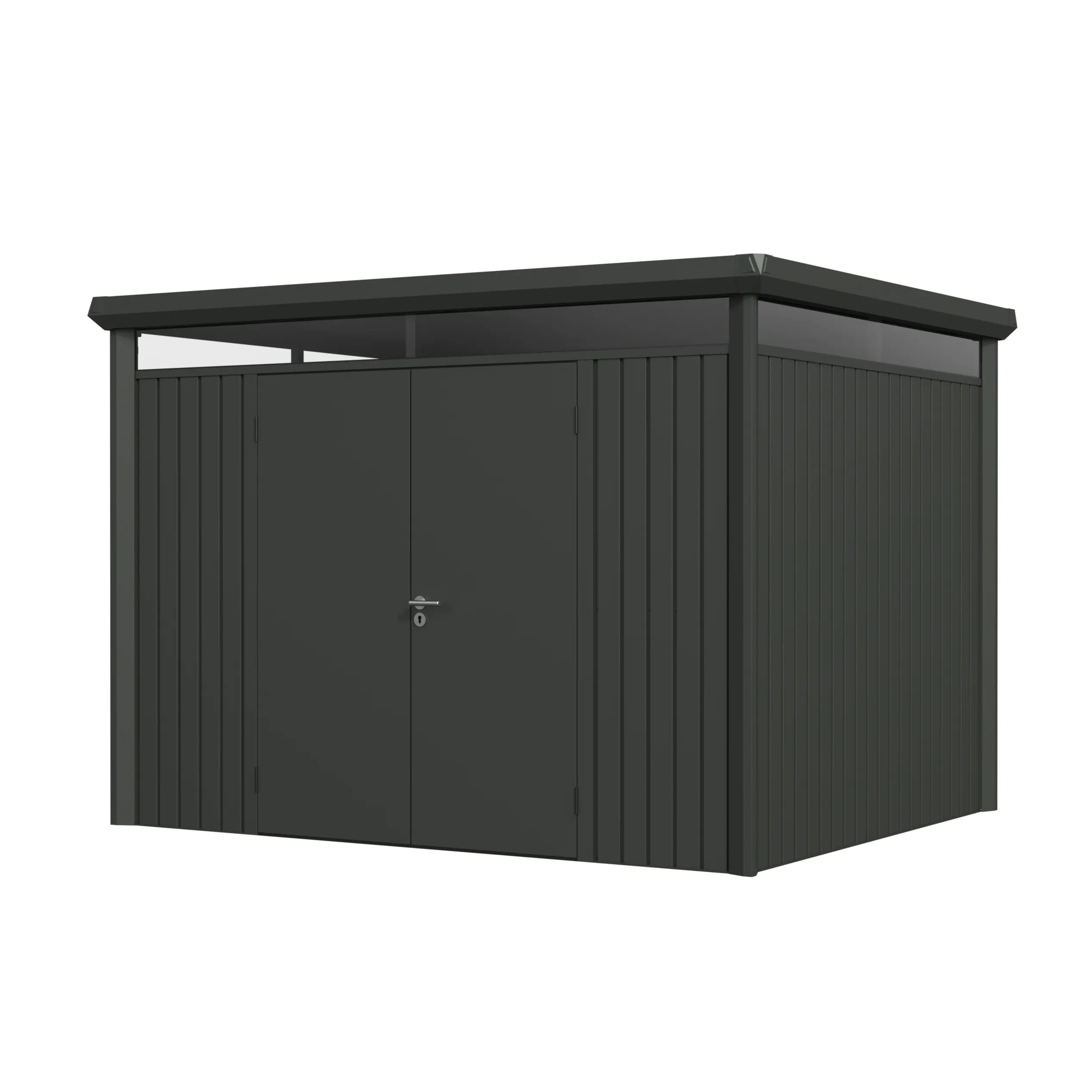 10 x 8 ft Flat Roof Metal Storage Shed | Vertex 3 10x8-ft-flat-roof-metal-storage-shed-vertex-product-3