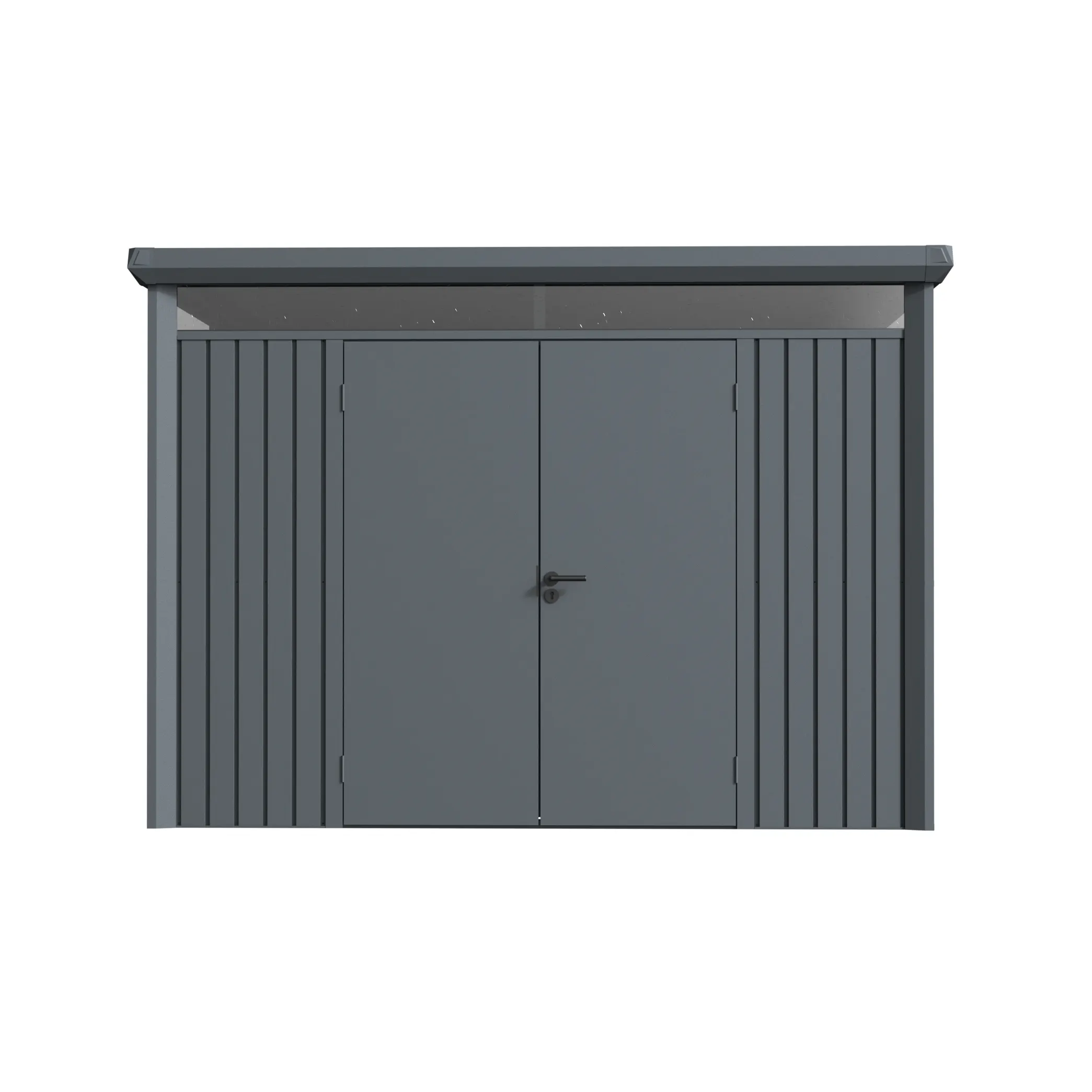 10 x 8 ft Flat Roof Metal Storage Shed | Vertex 6 10x8-ft-flat-roof-metal-storage-shed-vertex-product-6