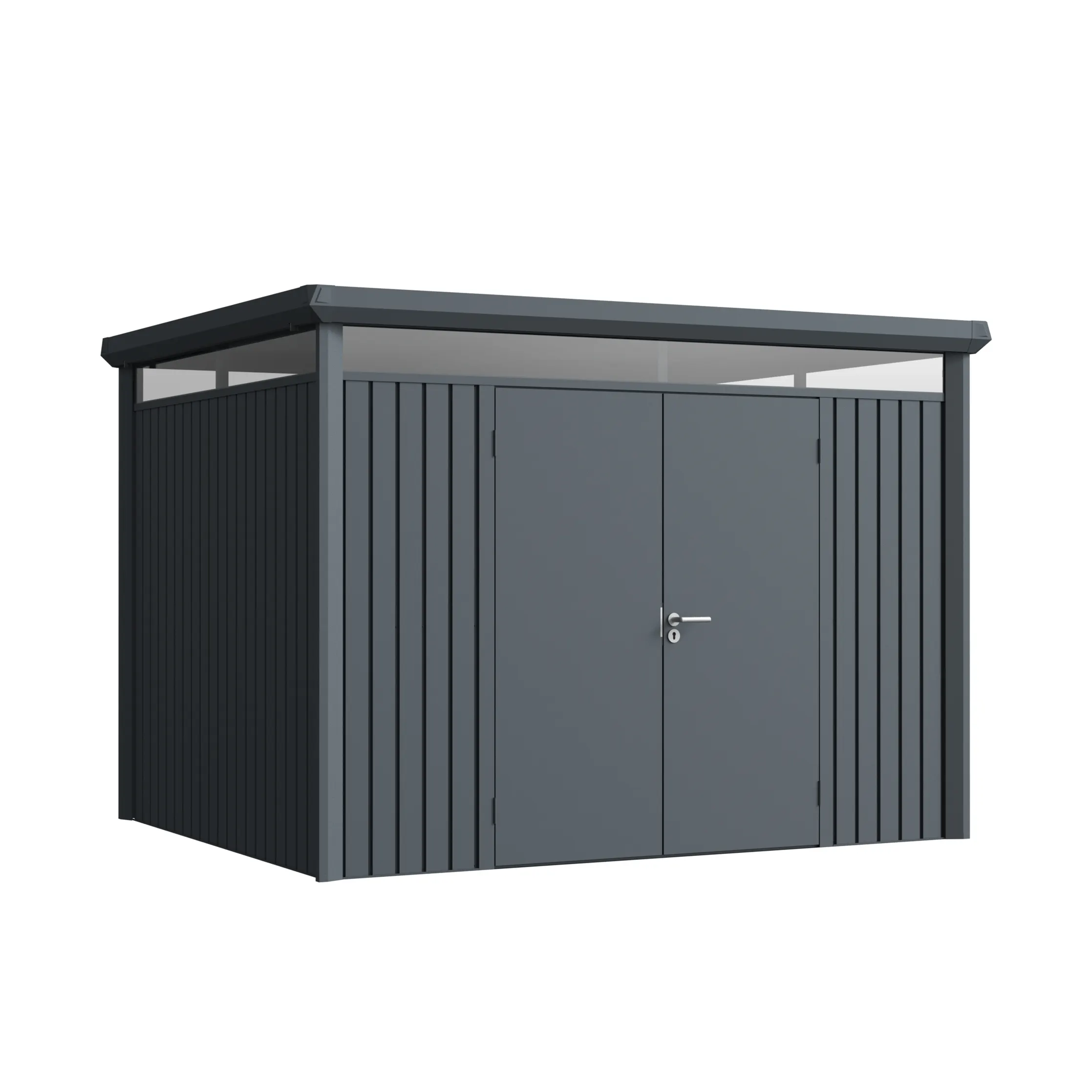 10 x 8 ft Flat Roof Metal Storage Shed | Vertex 7 10x8-ft-flat-roof-metal-storage-shed-vertex-product-7