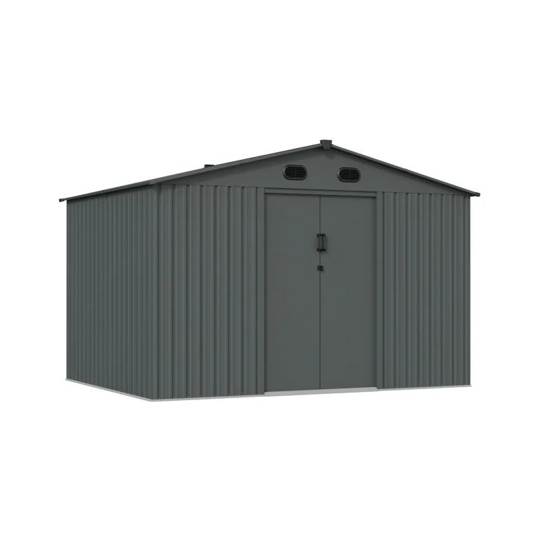 10 x 8 ft Gable Roof Metal Storage Shed | KS 9 10x8-ft-gable-roof-metal-storage-shed-ks-product-1-scaled