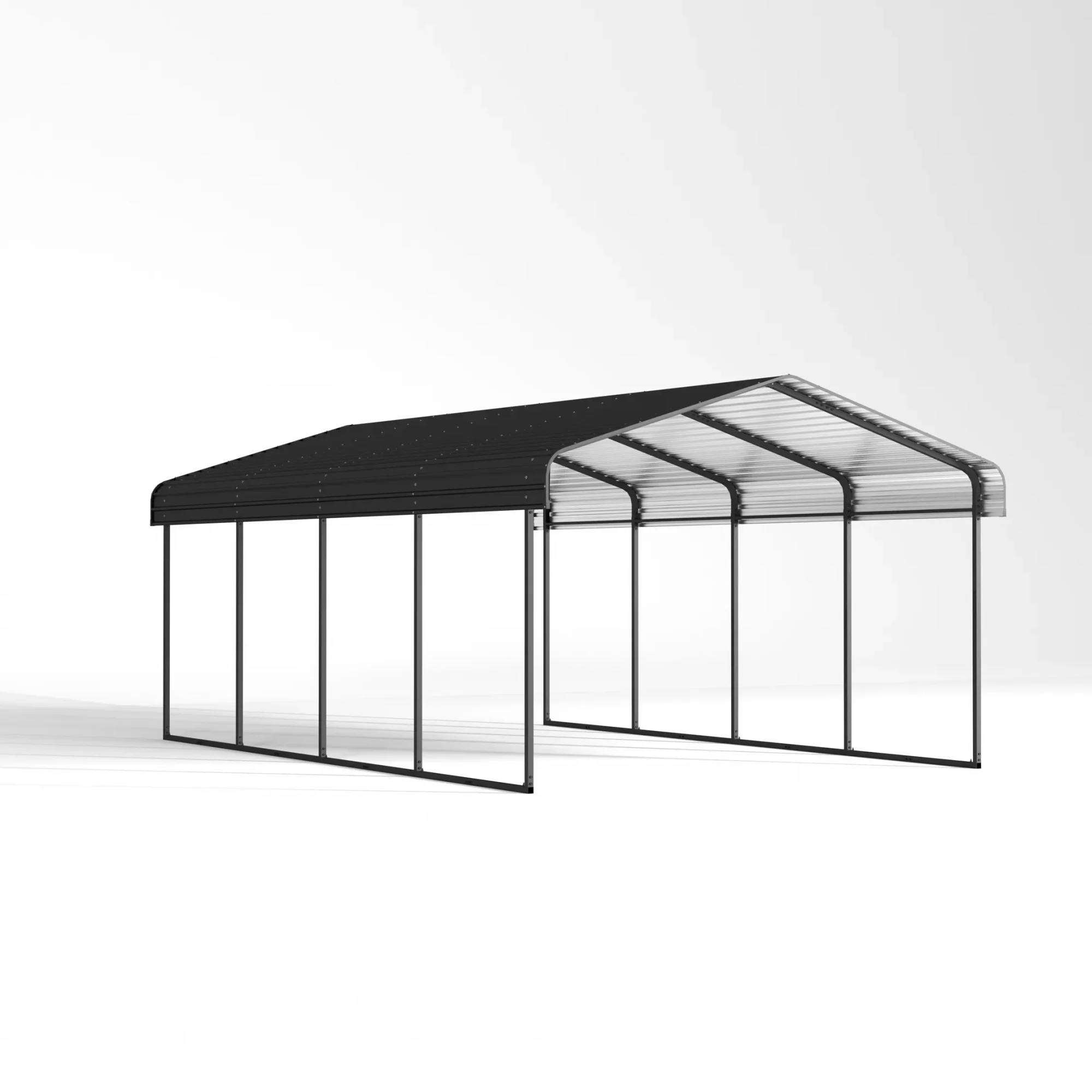 12x20-ft-open-sided-metal-carport-with-horizontal-tile-roof-detail-6-1