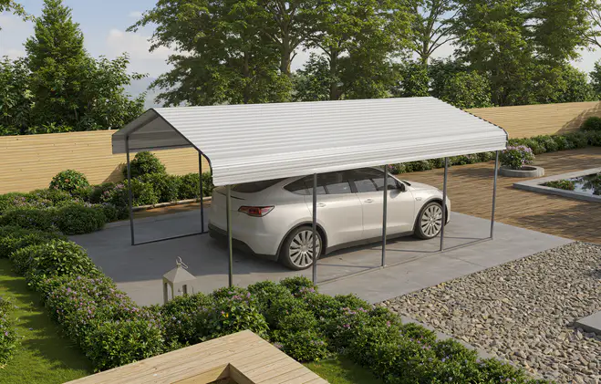 12x20-ft-open-sided-metal-carport-with-horizontal-tile-roof-scene-4-1