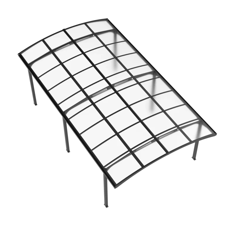 12 x 21 ft 6-Post Aluminium Arched Roof Carport 3 12x21-ft-6-post-aluminium-arched-roof-carport-product-1