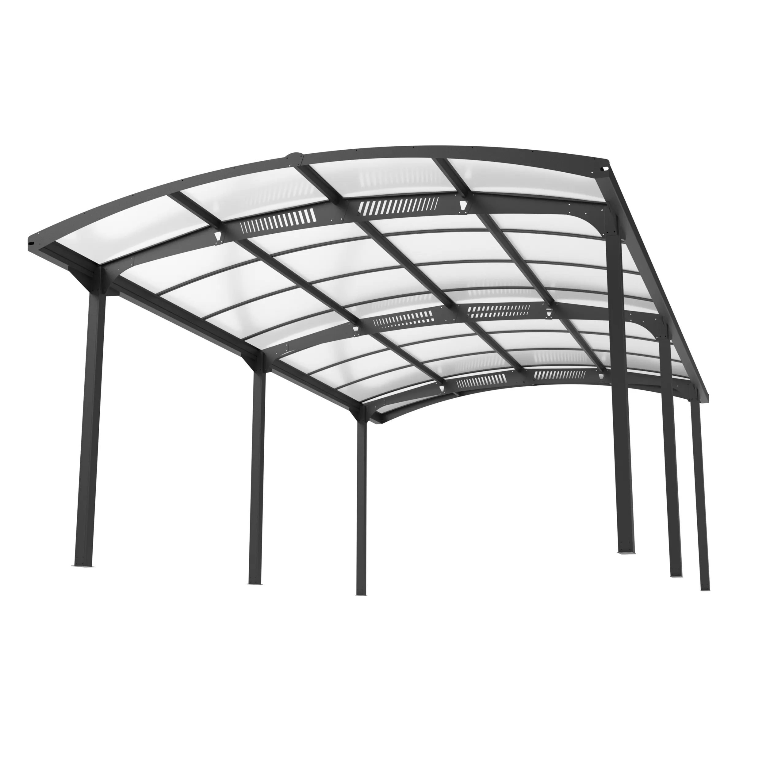 12 x 21 ft 6-Post Aluminium Arched Roof Carport 3 12x21-ft-6-post-aluminium-arched-roof-carport-product-3