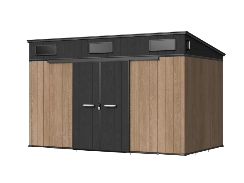 12 x 7 ft Pent Roof Resin Storage Shed | KC2 6 12x7-ft-pent-roof-resin-storage-shed-kc2-product-1