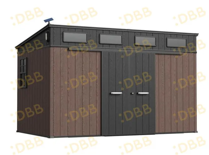 12 x 7 ft Pent Roof Resin Storage Shed | KC2 Ultra 2 12x7-ft-pent-roof-resin-storage-shed-kc2-ultra-product-2