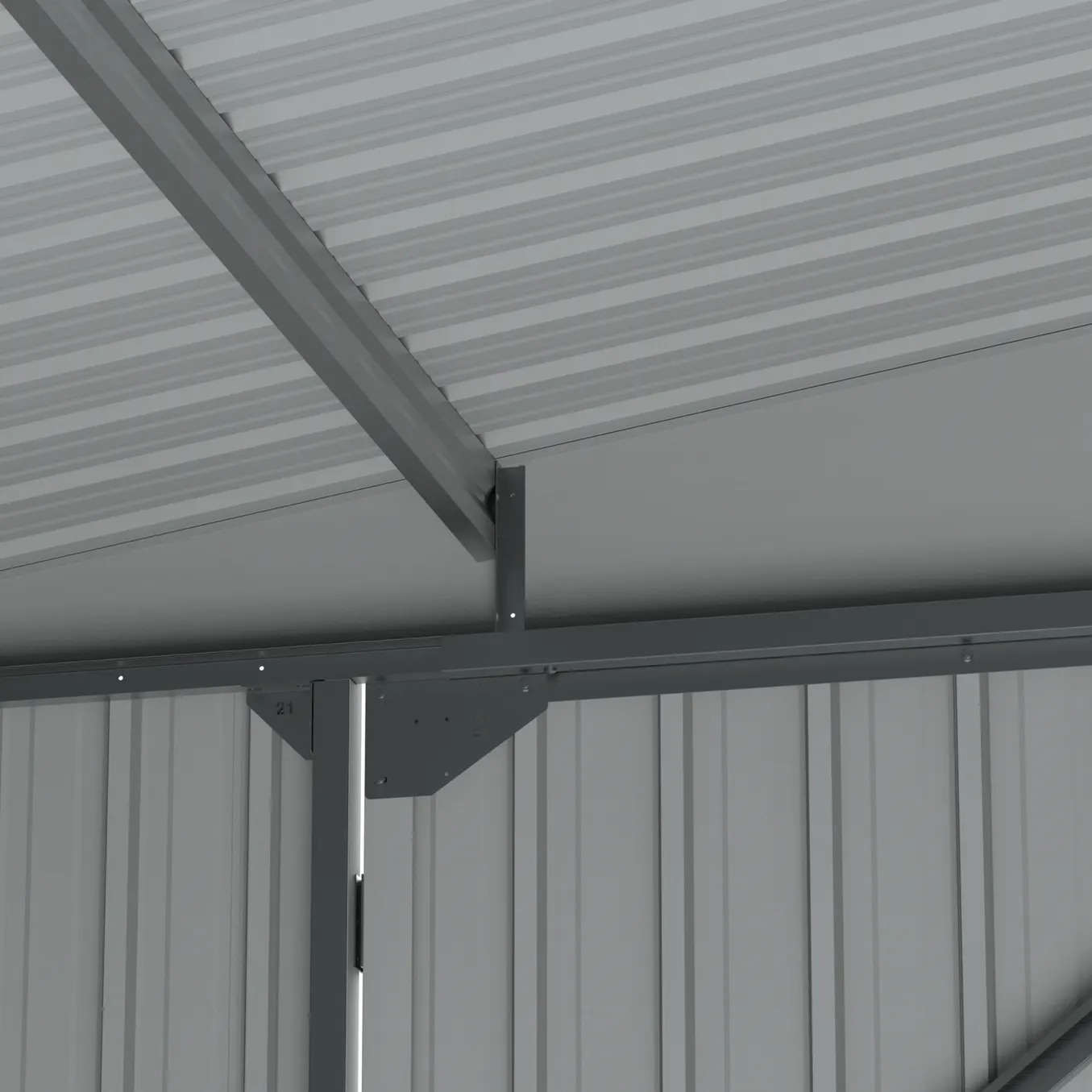13x20-ft-single-car-metal-garage-detail-10