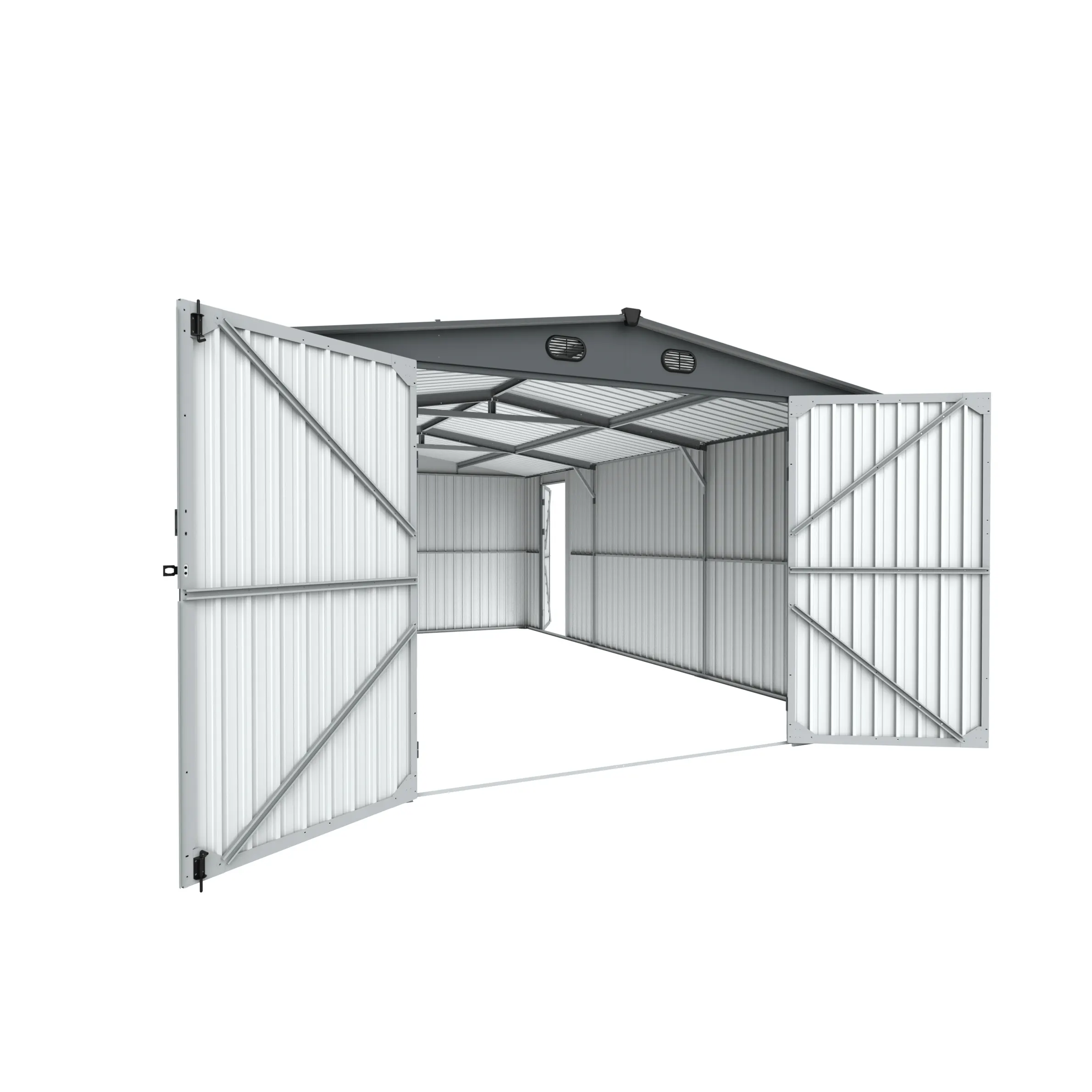 13 x 20 ft Single-Car Metal Garage 2 13x20-ft-single-car-metal-garage-product-2
