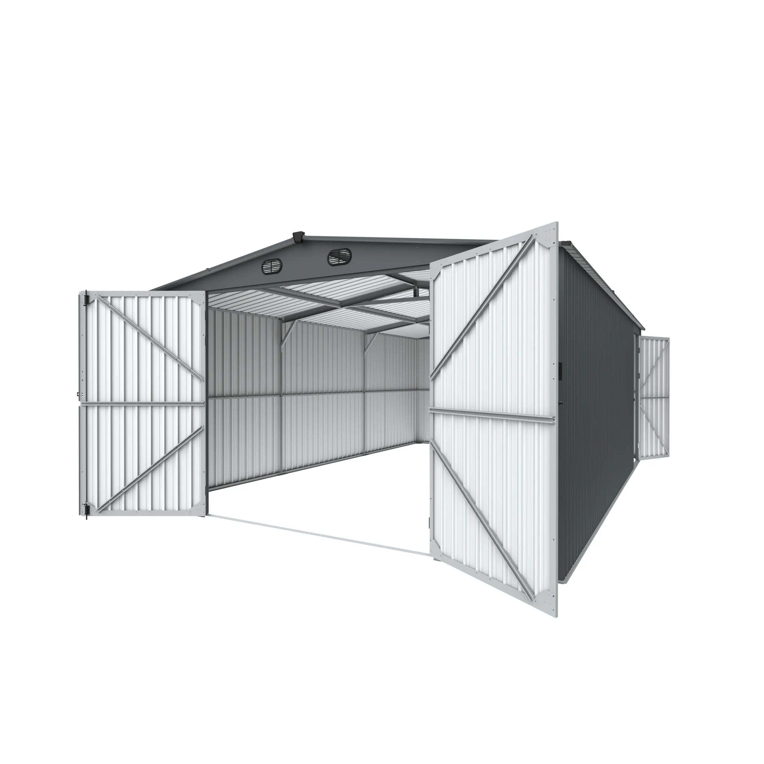 13 x 20 ft Single-Car Metal Garage 4 13x20-ft-single-car-metal-garage-product-4