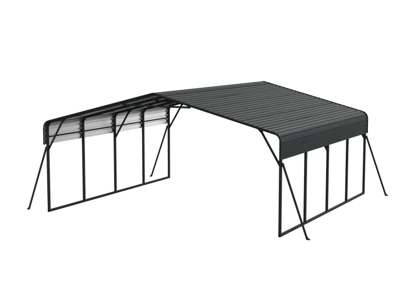 20 x 20 ft Open-Sided Metal Carport with Horizontal Tile Roof 4 20x20-ft-open-sided-metal-carport-with-horizontal-tile-roof-product-1-scaled