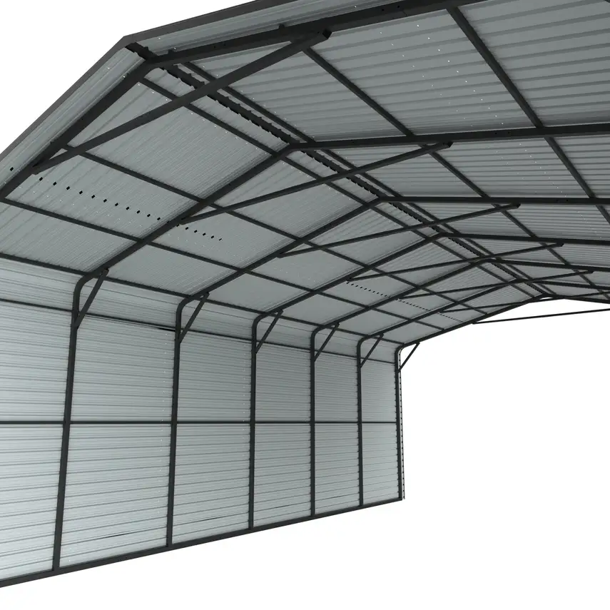 20x30-ft-side-enclosed-metal-carport-with-vertical-tile-roof-detail