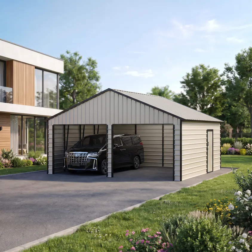 E-commerce & DTC Brands Buyer Program 14 21x19-ft-multi-car-metal-garage-scene-2