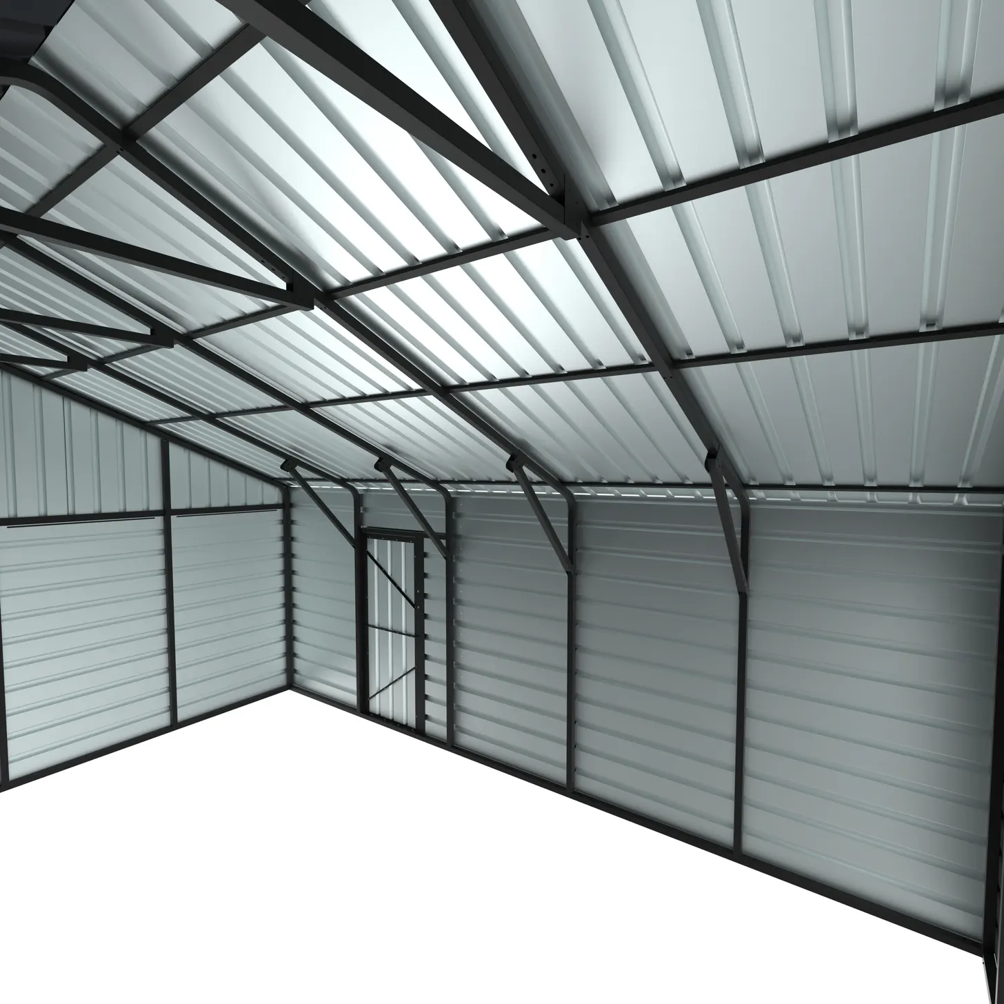 23x22-ft-multi-car-metal-garage-detail