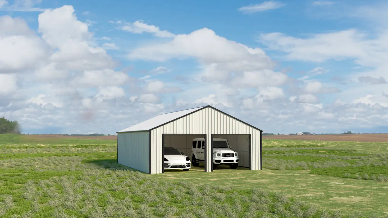 23x22-ft-multi-car-metal-garage-scene-14