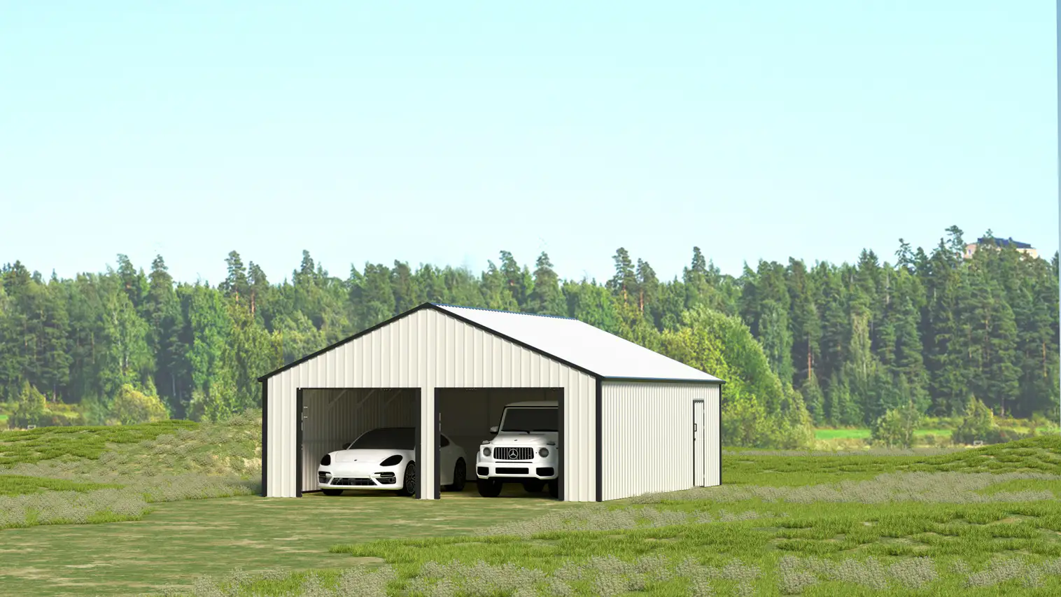23x22-ft-multi-car-metal-garage-scene-15