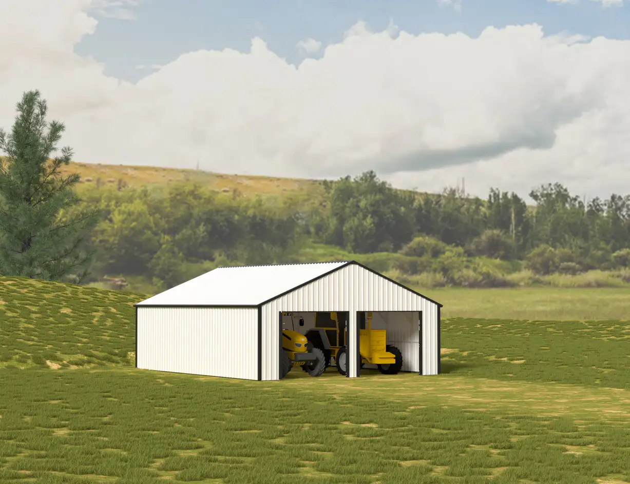 25x33-ft-multi-car-metal-garage-scene-4