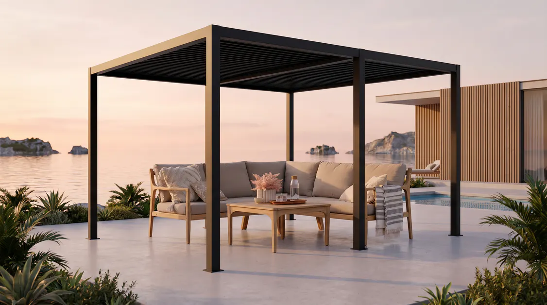 OEM Partners Buyer Program 2 6-post-aluminium-louvered-pergola-scene-2